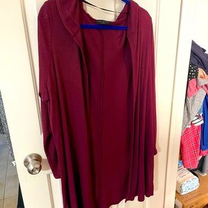 Two Lane Bryant dusters. Colors-blue and reddish brick. Only worn a few times